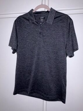 Alfani Men's Dark Charcoal Heather Polo